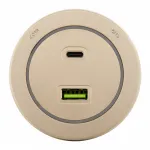 Трековая розетка, 3.1A 250V 399731TS/USB-Type-C Gold от ImperiumLoft