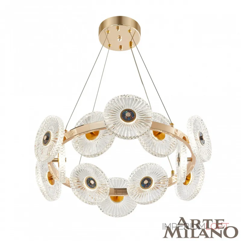 Подвесная люстра Arte Milano AM-3653 3653.D600.H800.LED G Подвесная люстра Arte Milano AM-3653 3653.D600.H800.LED G