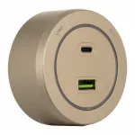 Трековая розетка, 3.1A 250V 399731TS/USB-Type-C Gold от ImperiumLoft