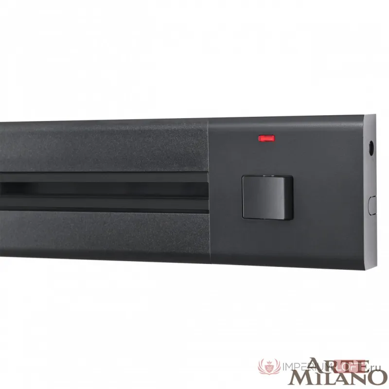Накладной шинопровод с выключателем, 25A 250V 385201TOB/100 Black от ImperiumLoft