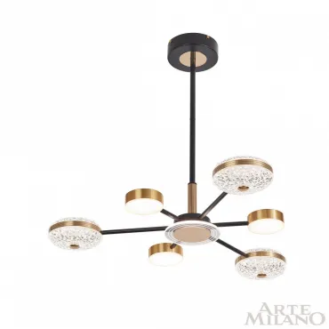 Люстра светодиодная Arte Milano Ferrara-72069 272069/6 BK/GD от ImperiumLoft