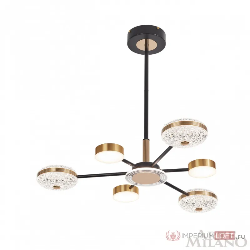 Люстра светодиодная Arte Milano Ferrara-72069 272069/6 BK/GD от ImperiumLoft