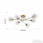 Потолочная люстра Arte Milano Neapolis-72880 272880/6 GD
