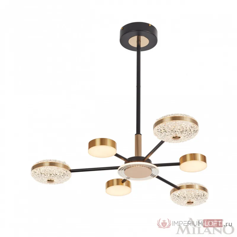 Люстра светодиодная Arte Milano Ferrara-72069 272069/6 BK/GD от ImperiumLoft