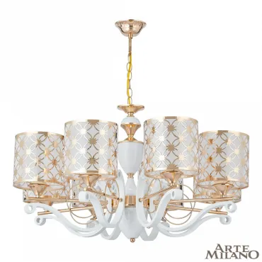 Люстра подвесная Arte Milano Florentia-3097 303097/8 Wh/Gd