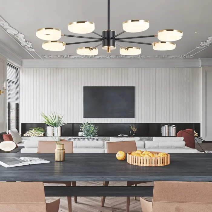 Люстра светодиодная Arte Milano Ferrara-72999 277499/8 BK/GD от ImperiumLoft