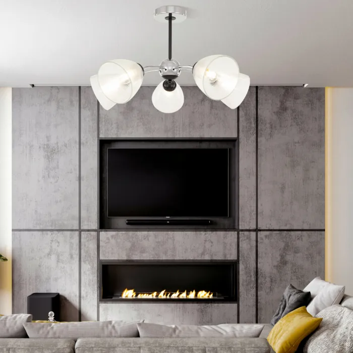 Люстра Arte Milano Napoli-329007 329007/5 CR.BK от ImperiumLoft