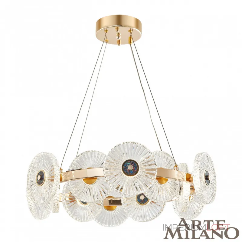 Подвесная люстра Arte Milano AM-3653 3653.D600.H800.LED G Подвесная люстра Arte Milano AM-3653 3653.D600.H800.LED G