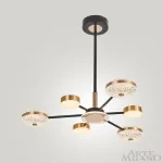 Люстра светодиодная Arte Milano Ferrara-72069 272069/6 BK/GD от ImperiumLoft