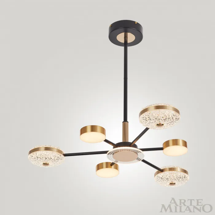 Люстра светодиодная Arte Milano Ferrara-72069 272069/6 BK/GD от ImperiumLoft