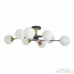 Потолочная люстра Arte Milano Neapolis-76808 276808/8 BK/GD