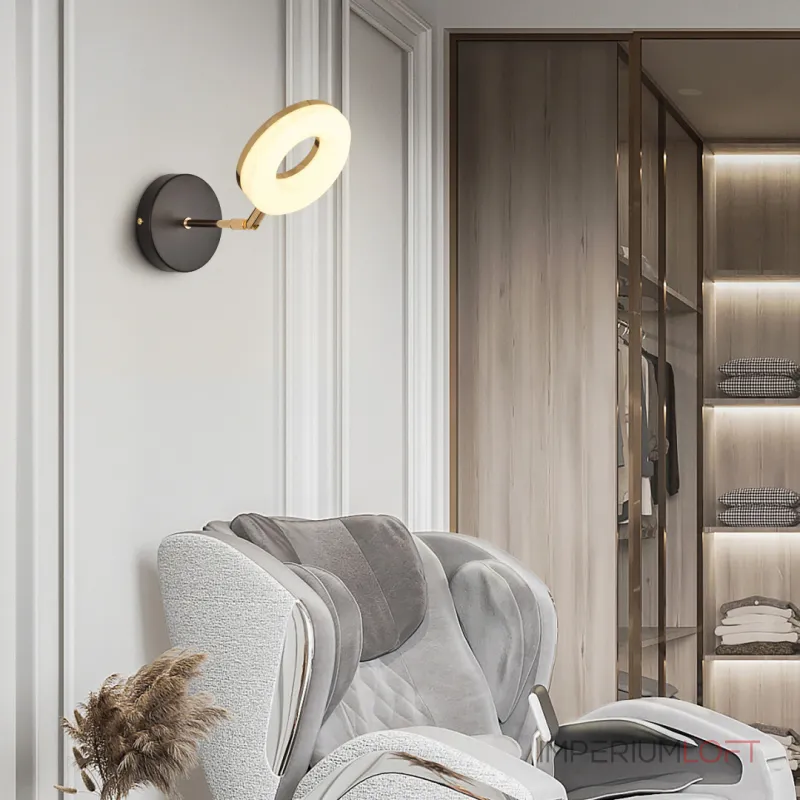 Бра светодиодный Arte Milano Ferrara-71399 271399/1B BK/GD Бра светодиодный Arte Milano Ferrara-71399 271399/1B BK/GD