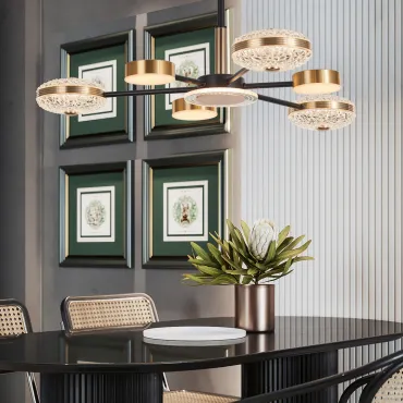 Люстра светодиодная Arte Milano Ferrara-72069 272069/6 BK/GD от ImperiumLoft