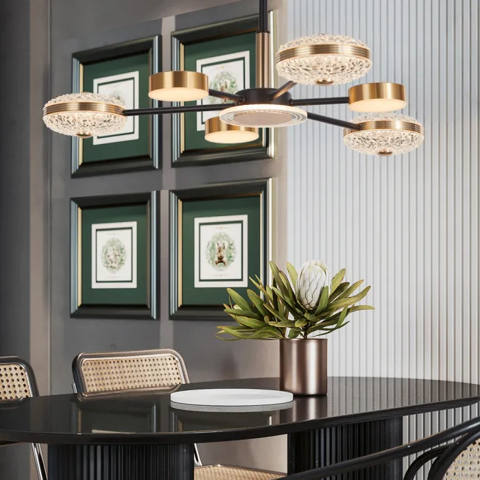 Люстра светодиодная Arte Milano Ferrara-72069 272069/6 BK/GD от ImperiumLoft