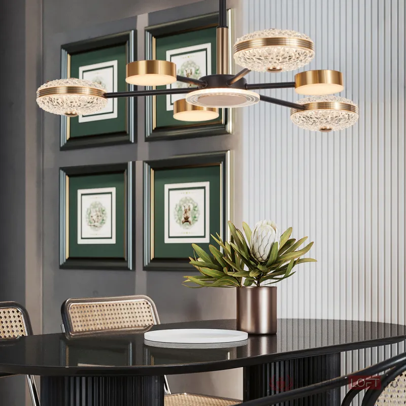Люстра светодиодная Arte Milano Ferrara-72069 272069/6 BK/GD от ImperiumLoft