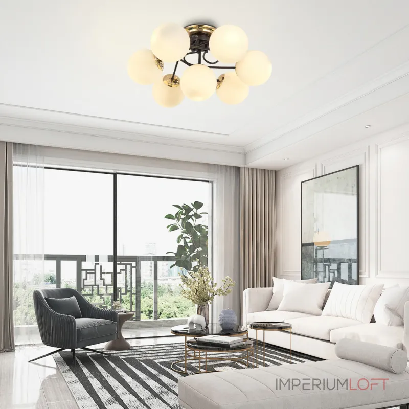 Потолочная люстра Arte Milano Neapolis-76408 276408/6+1 BK/GD