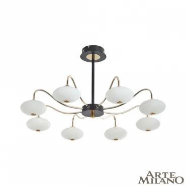 Люстра светодиодная Arte Milano Neapolis-73908 273908/8 BK/GD