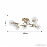 Потолочная люстра Arte Milano Neapolis-72880 272880/8 GD