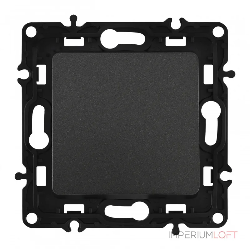 Выключатель одноклавишный проходной (на 2 направления), 10AX 250V 217.32-1.black