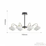 Люстра светодиодная Arte Milano Neapolis-73908 273908/8 BK/GD от ImperiumLoft