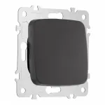 Выключатель одноклавишный проходной (на 2 направления), 10AX 250V 205.32-1.black