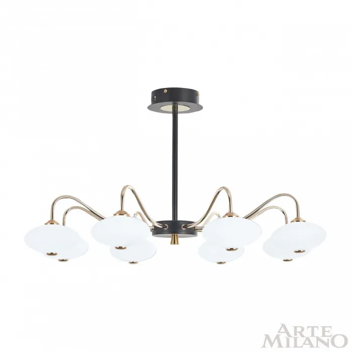 Люстра светодиодная Arte Milano Neapolis-73908 273908/8 BK/GD от ImperiumLoft