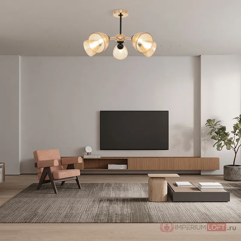 Люстра Arte Milano Napoli-329007 329007/5 GD.BK от ImperiumLoft