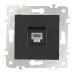 Розетка интернет RJ45 203.45-1.black