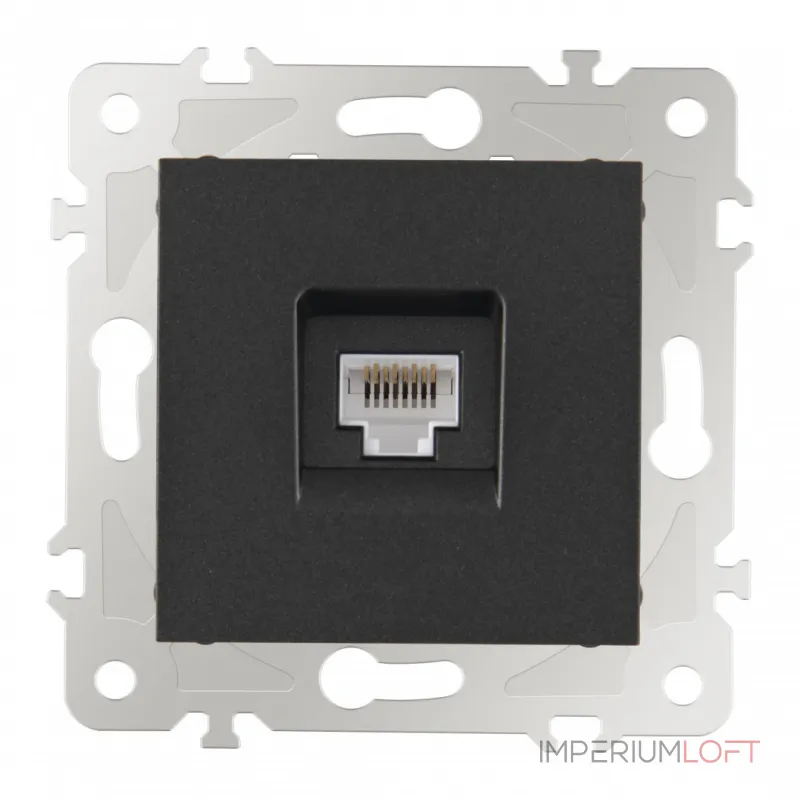 Розетка интернет RJ45 203.45-1.black