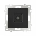 Розетка TV 206.43-1.black