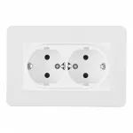 Розетка двойная с заземлением и шторками Arte Milano SET16-double-40-2 white от ImperiumLoft Розетка двойная с заземлением и шторками Arte Milano SET16-double-40-2 white от ImperiumLoft