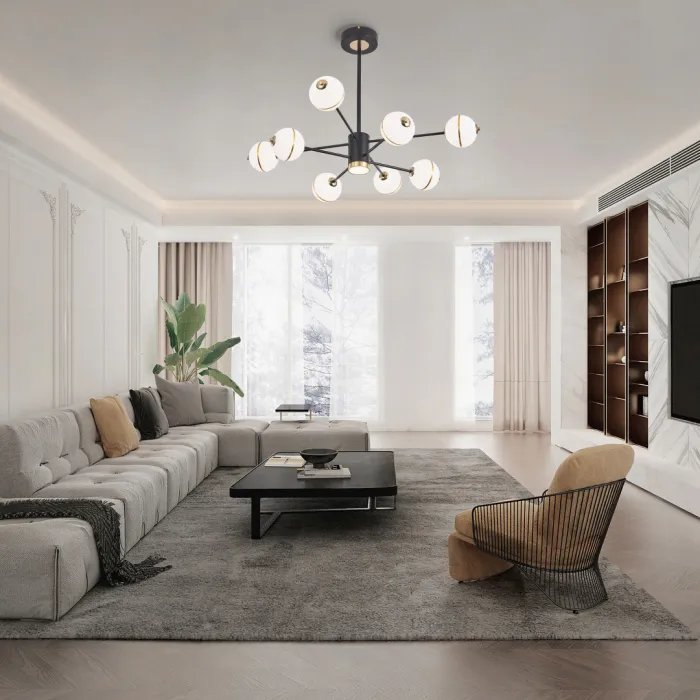 Люстра светодиодная Arte Milano Ferrara-72069 272069/8 BK от ImperiumLoft