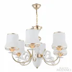 Подвесная люстра Arte Milano Florentia-1097 301097/6 Wh/Gd Подвесная люстра Arte Milano Florentia-1097 301097/6 Wh/Gd