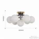 Потолочная люстра Arte Milano Neapolis-76408 276408/6+1 BK/GD