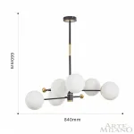 Люстра на штанге Arte Milano Neapolis-72708 272708/6 BK/GD