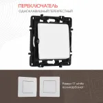 Переключатель одноклавишный перекрёстный, 10AX 250V 217.34-1.white от ImperiumLoft