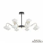 Люстра на штанге Arte Milano Neapolis-73908 273908/12 BK/GD