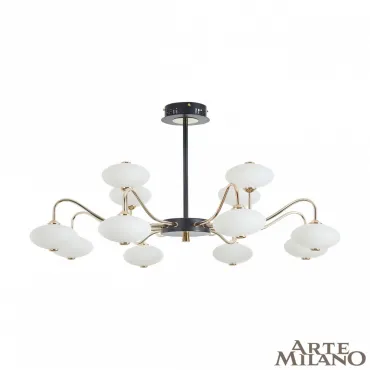 Люстра на штанге Arte Milano Neapolis-73908 273908/12 BK/GD