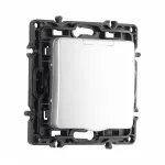 Розетка с заземлением, шторками и защитной крышкой, 16A 250V 217.41-1.silver