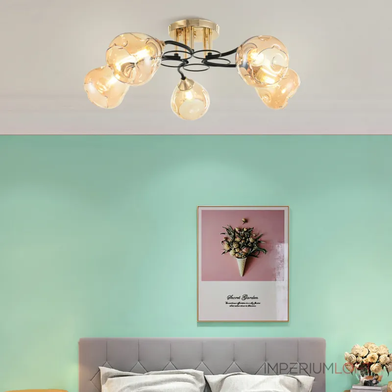 Потолочная люстра Arte Milano AMALFI-324106 324106/5 FG+BK