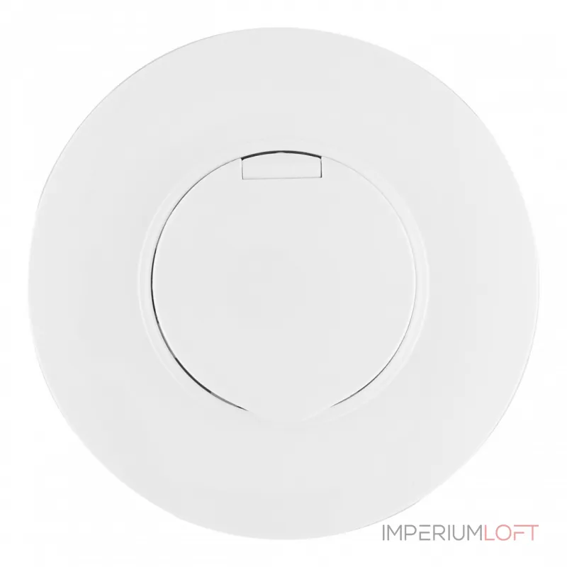 Розетка круглая с заземлением и шторками Arte Milano SET08-1-41-1 white