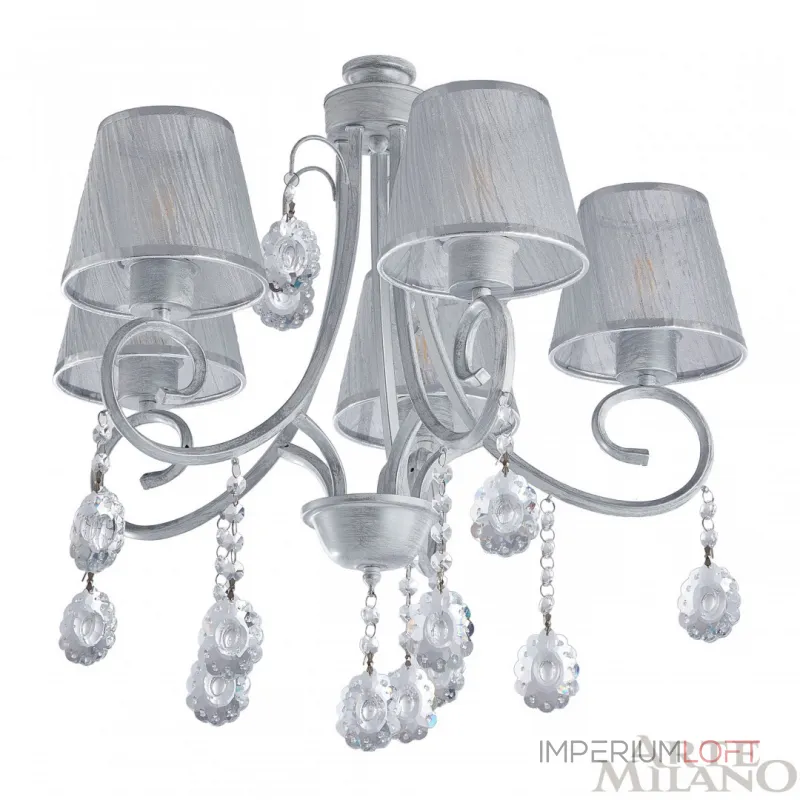 Подвесная люстра Arte Milano Amalfi-7146 337146/5 WT+SL Подвесная люстра Arte Milano Amalfi-7146 337146/5 WT+SL