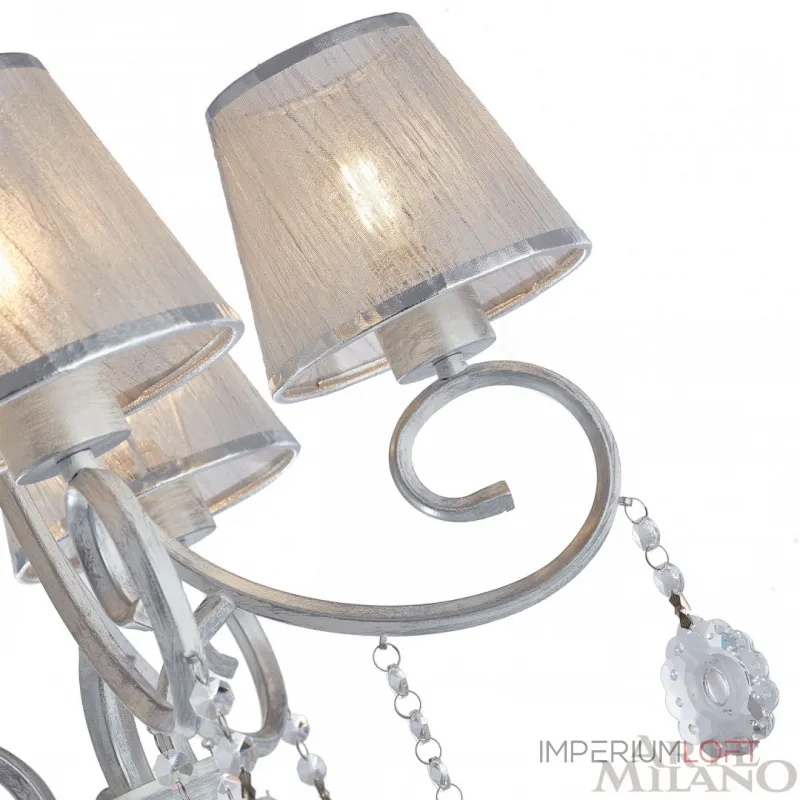 Подвесная люстра Arte Milano Amalfi-7146 337146/5 WT+SL Подвесная люстра Arte Milano Amalfi-7146 337146/5 WT+SL