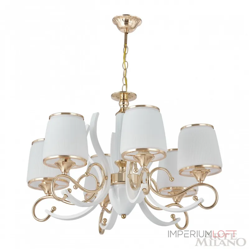 Подвесная люстра Arte Milano Florentia-3857 303857/6 Wh/Gd Подвесная люстра Arte Milano Florentia-3857 303857/6 Wh/Gd