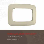 Розетка двойная с заземлением, 16A 250V 205.40-2.shampan