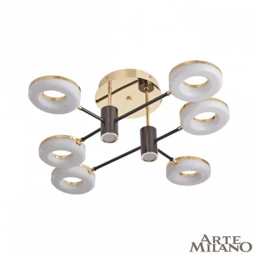 Светильник светодиодный Arte Milano Ferrara-71399 271399/6 BK/GD Светильник светодиодный Arte Milano Ferrara-71399 271399/6 BK/GD