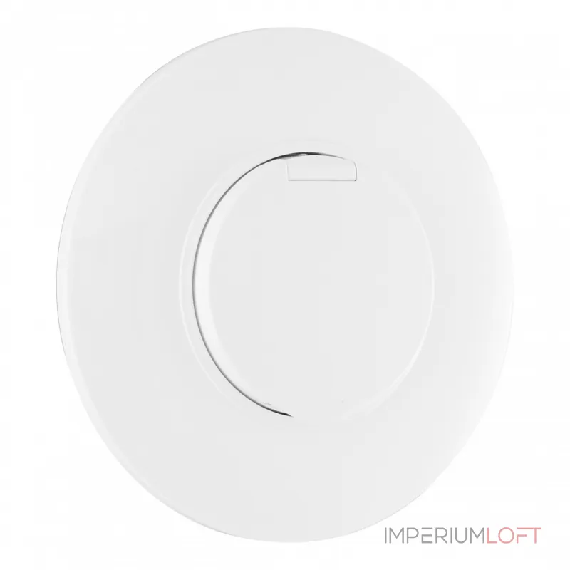 Розетка круглая с заземлением и шторками Arte Milano SET08-1-41-1 white