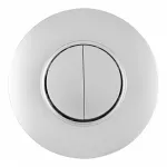 Выключатель круглый двухклавишный с рамкой Arte Milano SET08-1-30-2 silver