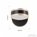 Бра светодиодный Arte Milano Ferrara-71040 277599/1B BK/GD