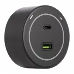 Трековая розетка, 3.1A 250V 399732TS/USB-Type-C Black от ImperiumLoft